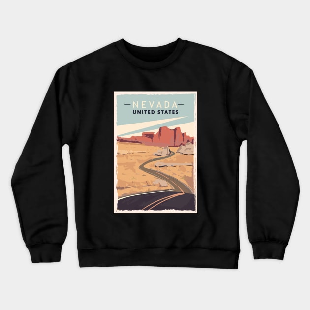 nevada Crewneck Sweatshirt by husnimubarok